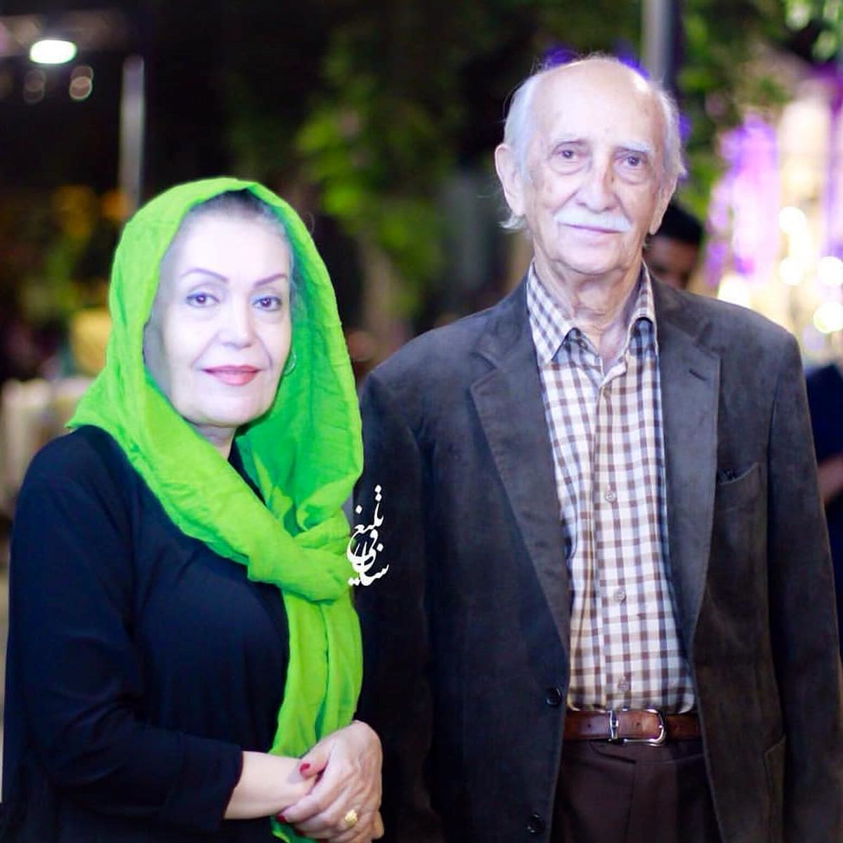 عکس داریوش اسدزاده با همسرش