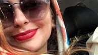 سلفی نفیسه روشن در ماشینش + عکس