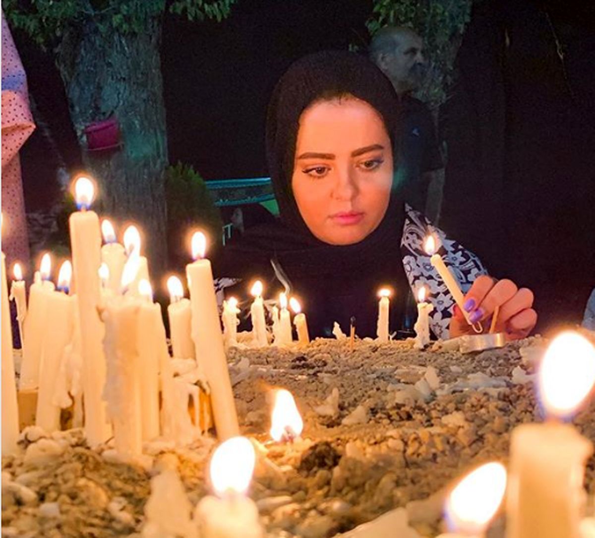 مهسا ایرانی در شب شام غریبان+عکس