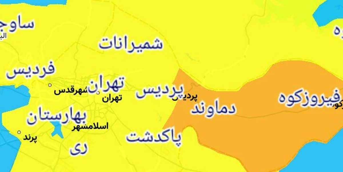  آخرین رنگ‌بندی کرونایی شهرهای کشور / ۱۶ شهرستان در وضعیت قرمز کرونا