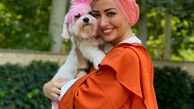 نفیسه روشن و توله سگش + عکس
