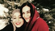 عکس کریسمسی ارغوان سریال دلدادگان و مادرش+عکس