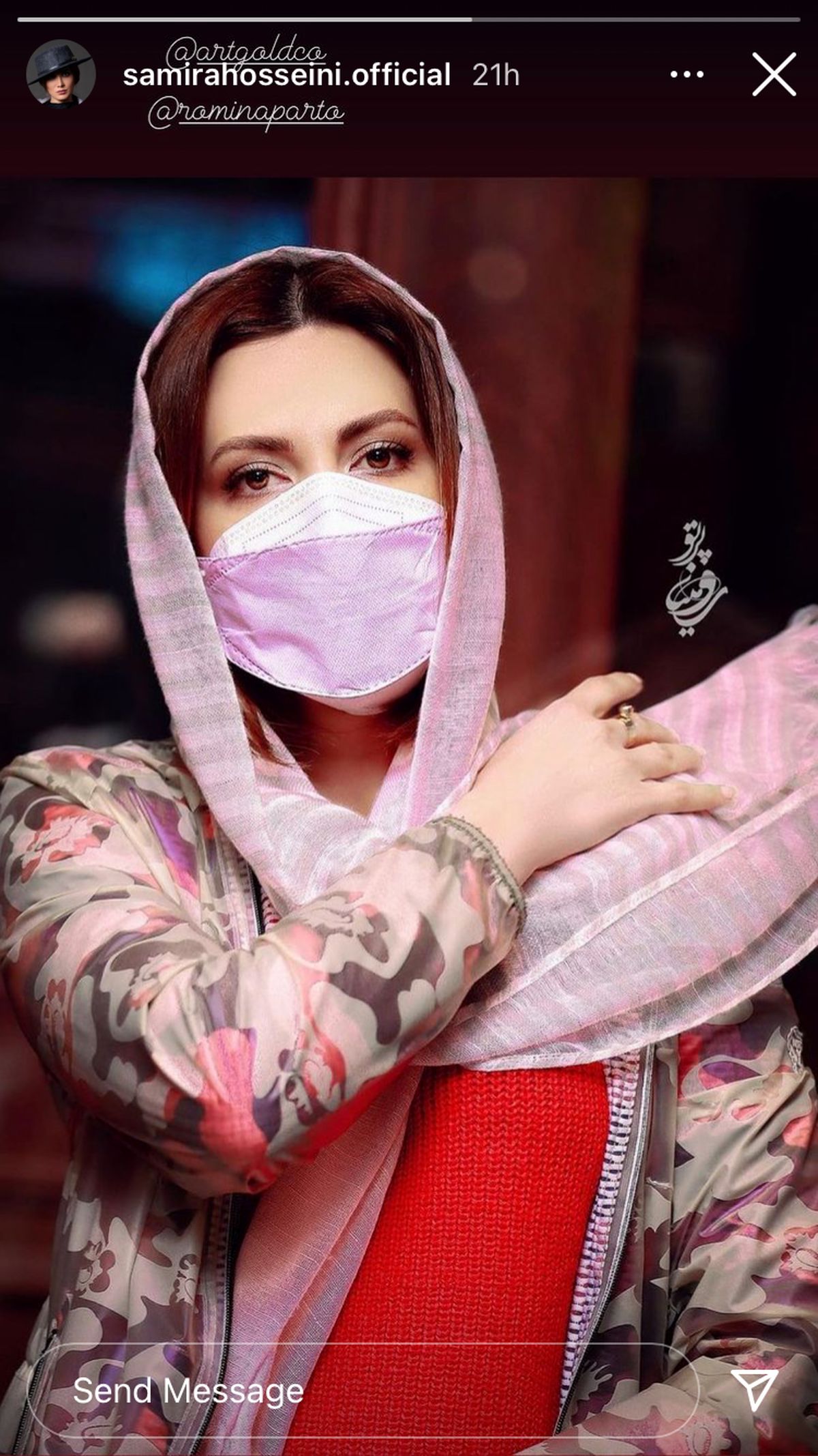 استایل صورتی خانم بازیگر + عکس