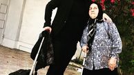 شهرام قائدی در کنار مادرش + عکس
