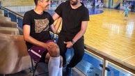 فوتسال بازی کردن برادران فردوسی پور + عکس
