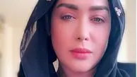 قیافه ماتم زده سارا منجزی پور+عکس