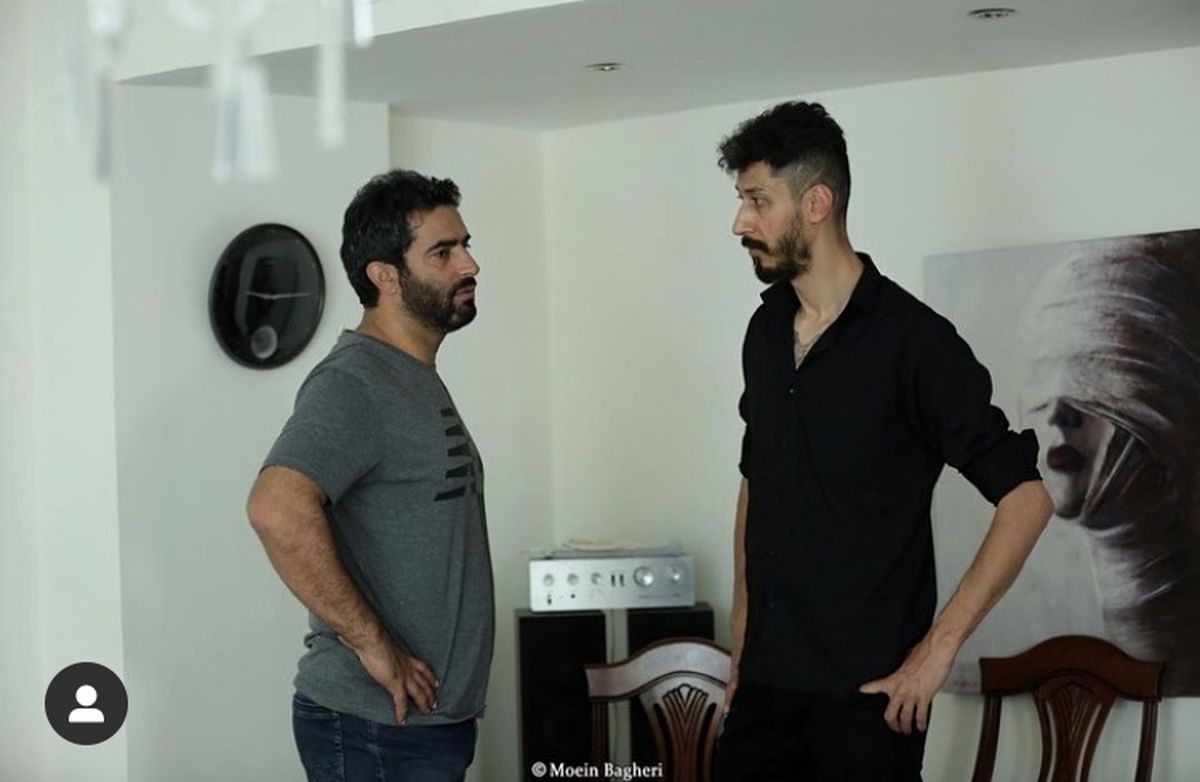 بهرام افشاری در کنار کارگردان سریال های عاشقانه + عکس