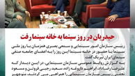 حیدریان در روز  سینما به خانه سینما رفت