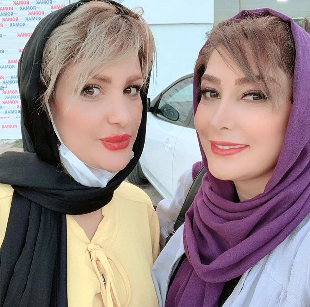 سیما مطلبی ودوستش + عکس