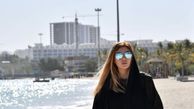 قدم زدن سحر قریشی کنار دریاچه + عکس