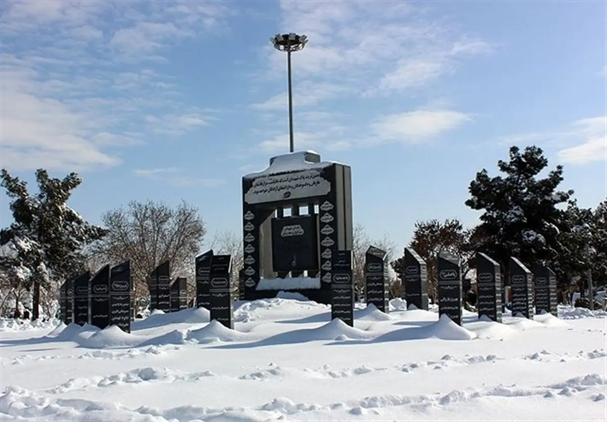 گلزار شهدای تهران|برف در بهشت+عکس