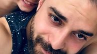 سلفی بابک جهانبخش با  پسرش روی تخت + عکس