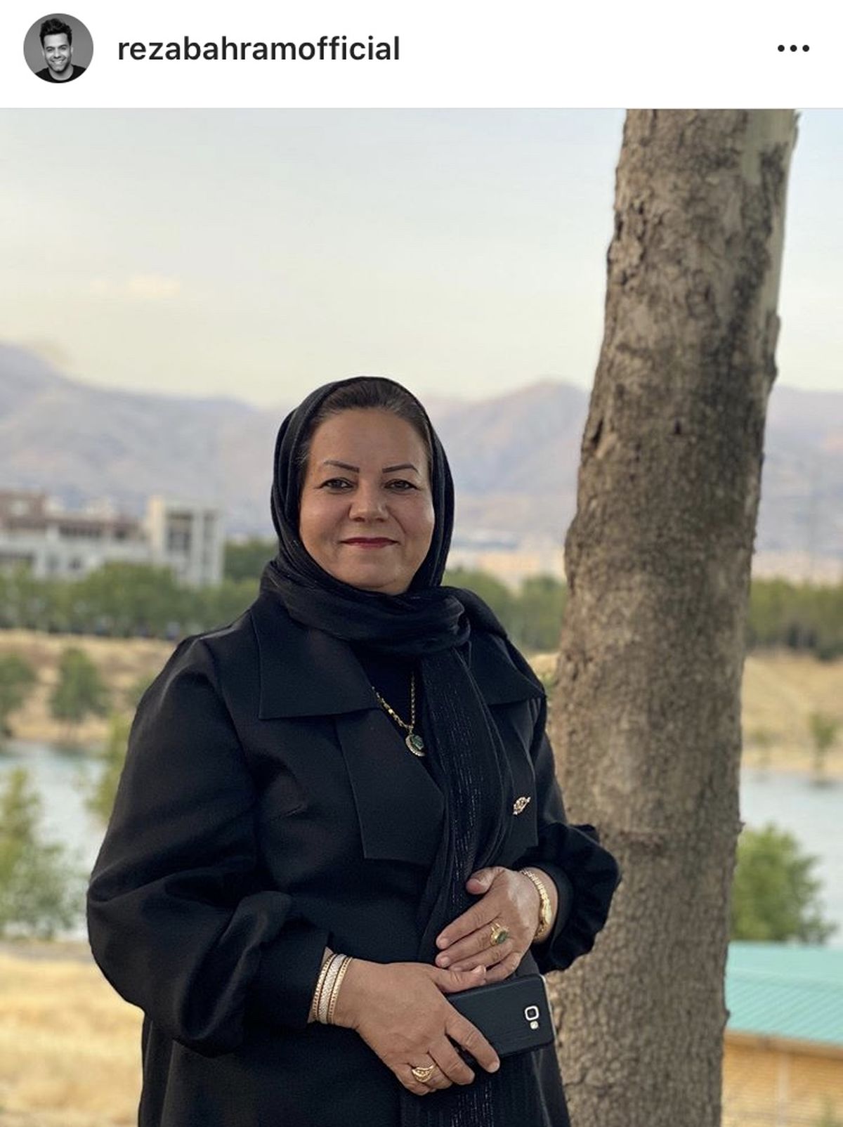 مادر مهربان رضا بهرام + عکس