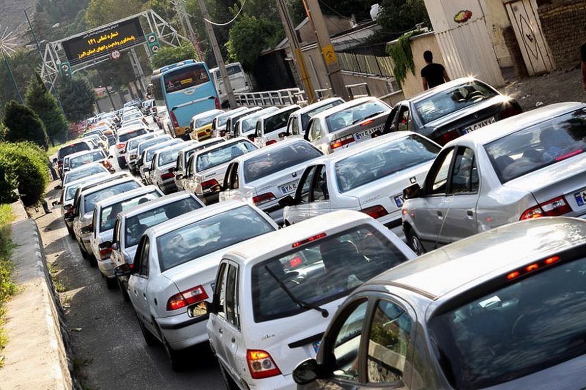 ترافیک در راه های البرز سنگین است