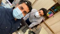 امیرمحمد زند در کنار دوست هنرمندش + عکس