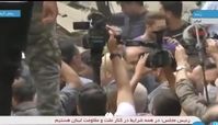 ویدئویی از حضور قالیباف در محل شهادت سید حسن نصرالله در لبنان