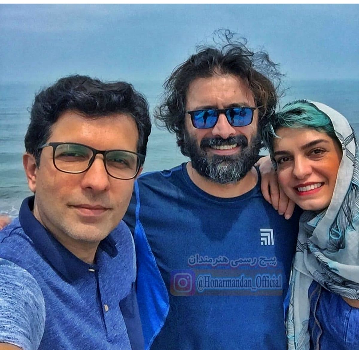 سفر تابستانی امین زندگانی با زن و برادر زنش+عکس