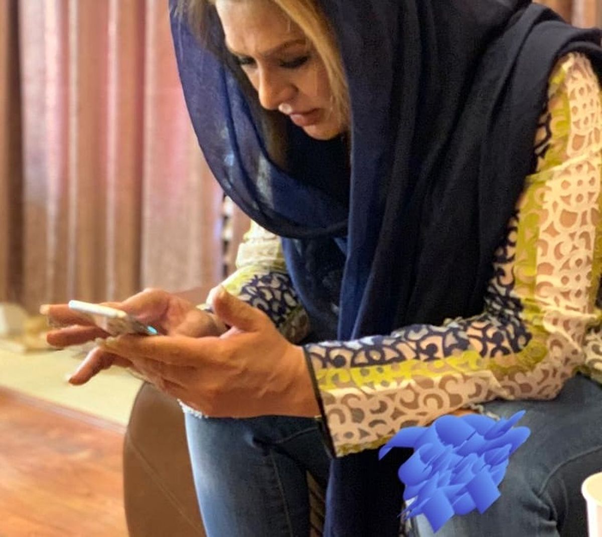 شلوار سانسوری نسرین مقانلو!
