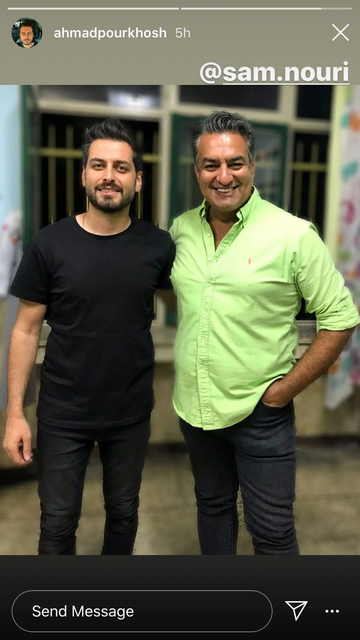 مانی نوری در کناری بازیگر جوان و تازه کار + عکس