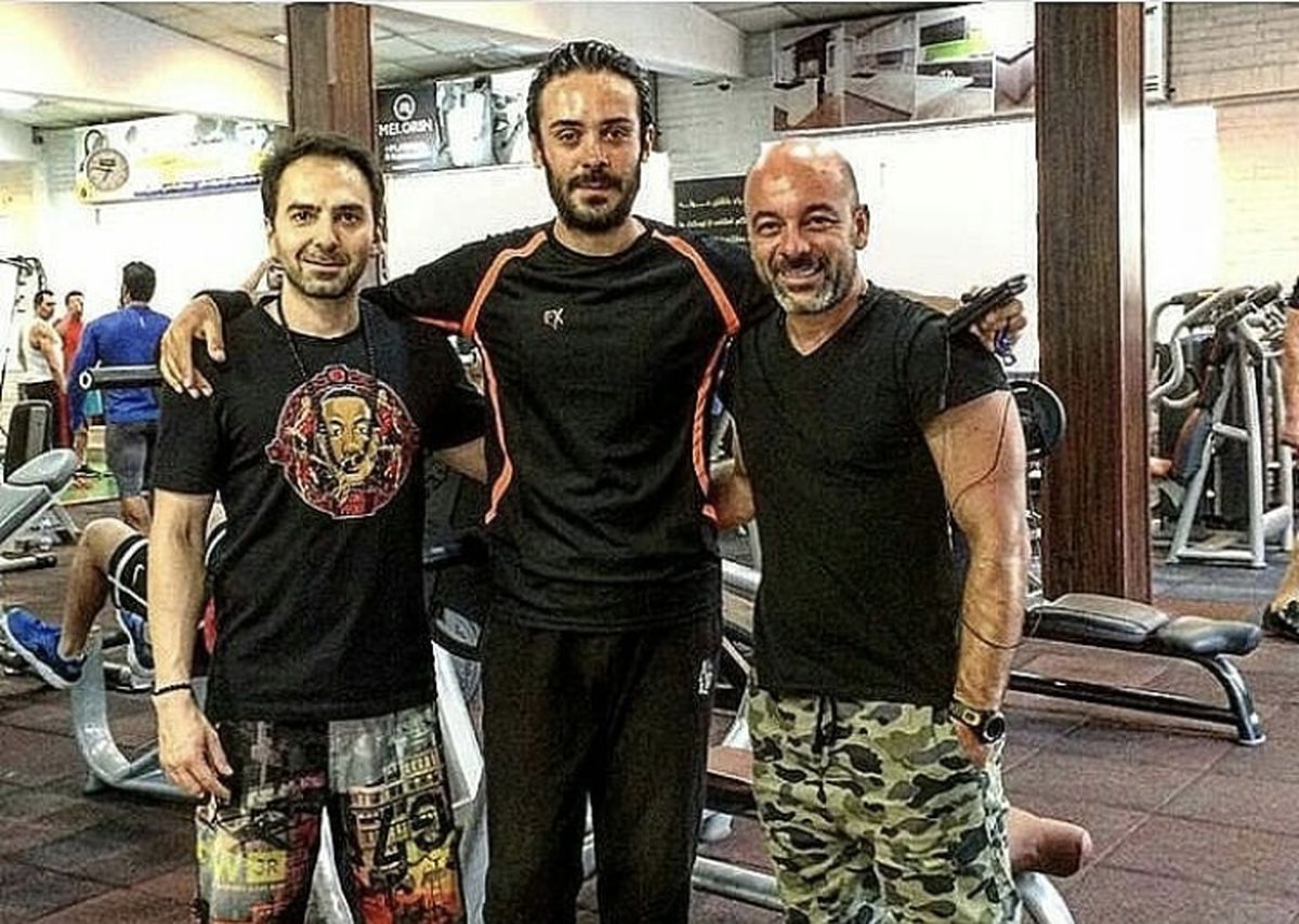 دوستان بدنساز آقای بازیگر + عکس