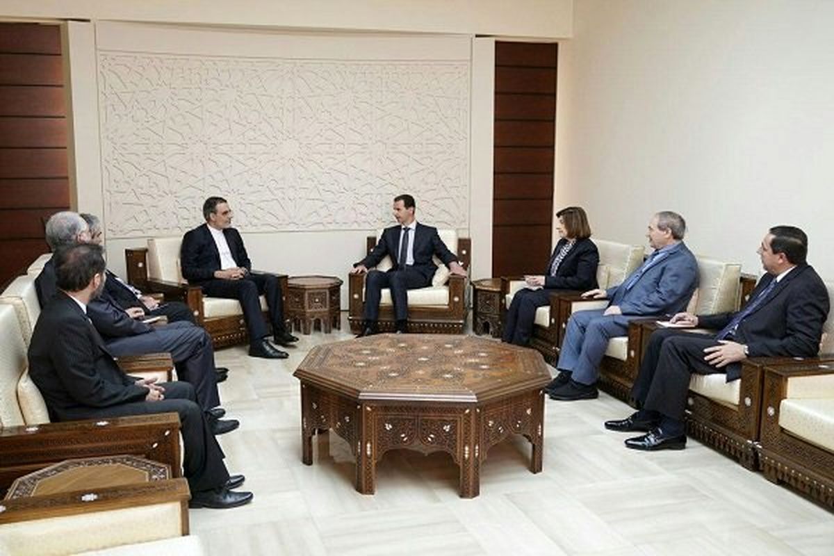 جابری انصاری با بشار اسد دیدار کرد