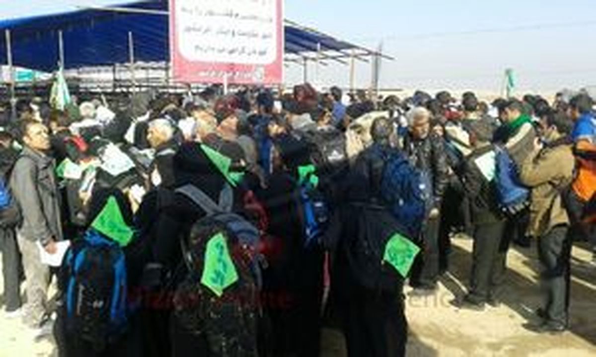  
سرگردانی زائران عتبات در مرز شلمچه 