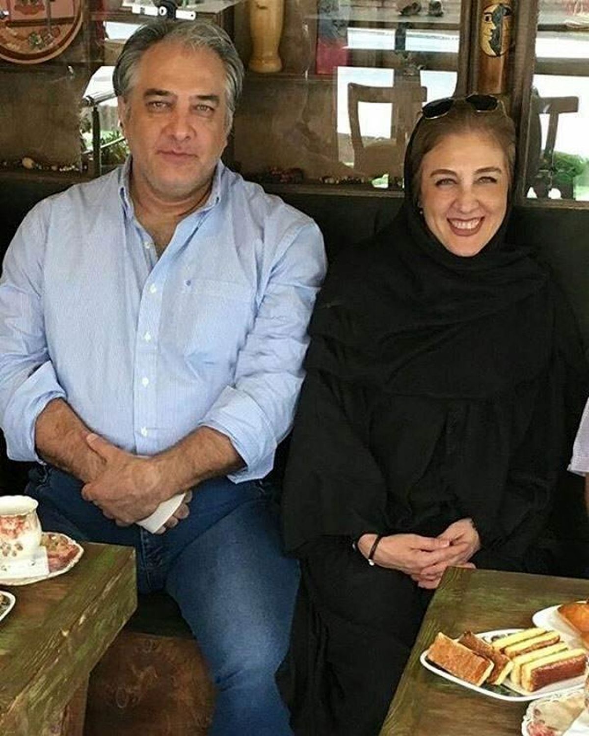 ایرج نوذری و خواهرش+عکس