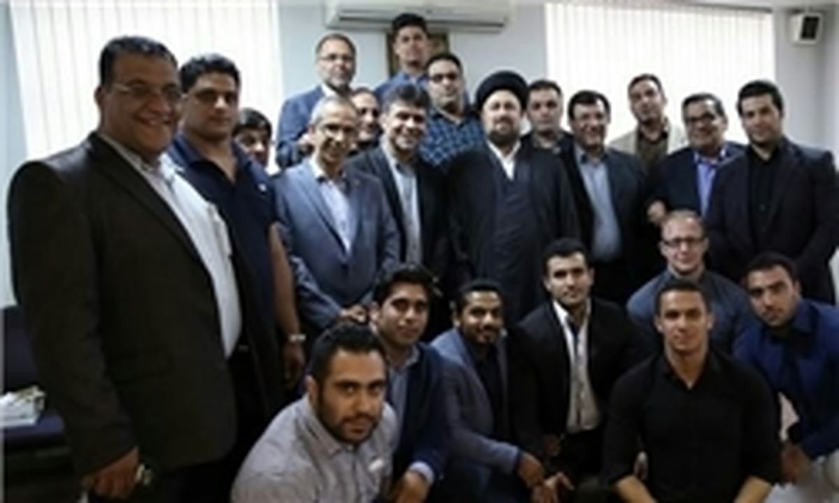 دیدار اعضای تیم ملی وزنه‌برداری با سیدحسن خمینی