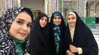 سفر مژده خنجری به مشهد+عکس